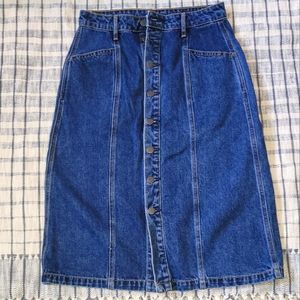 Long Jean Skirt